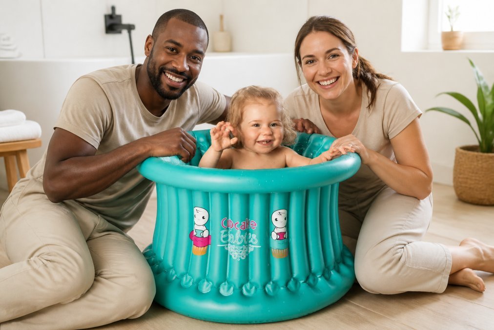 Baignoire bébé gonflable usage intensif : guide 2026 - Cupcake Babies Europe