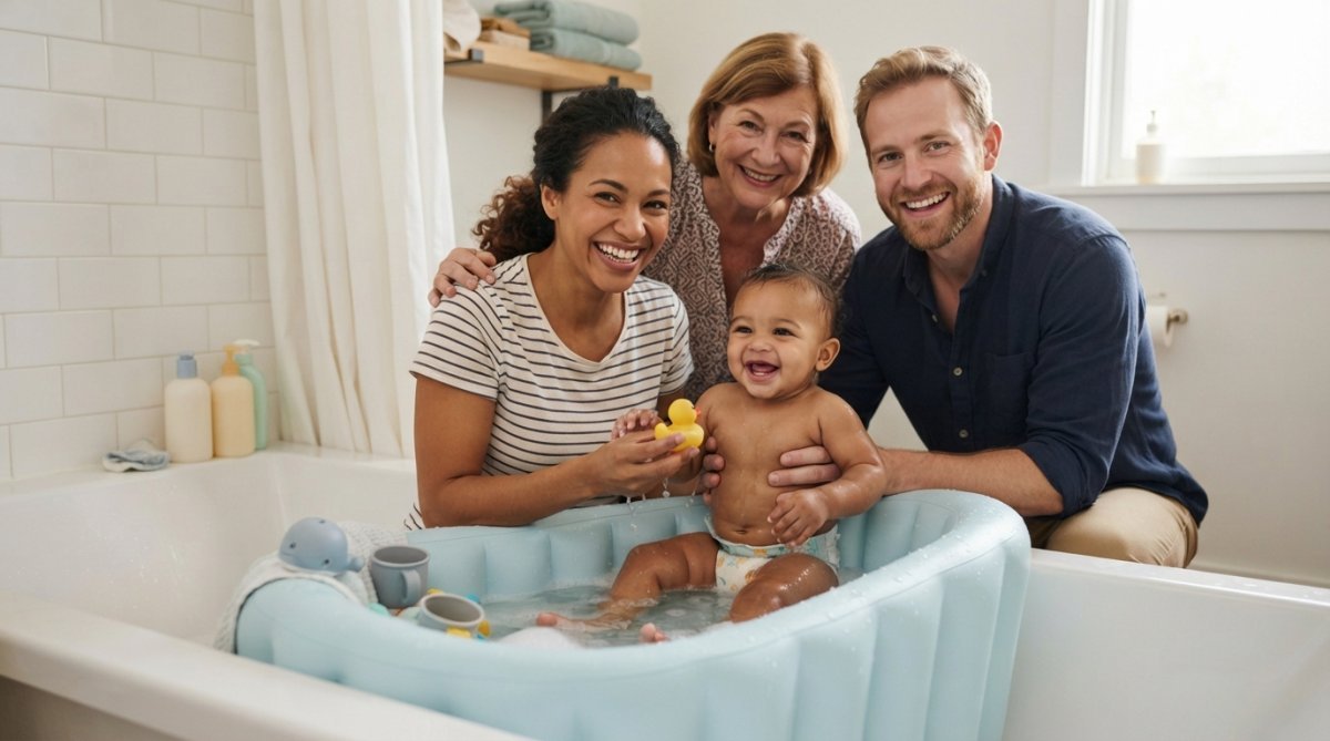 Baignoire bébé gonflable vs Badabulle : comparatif 2026 - Cupcake Babies Europe