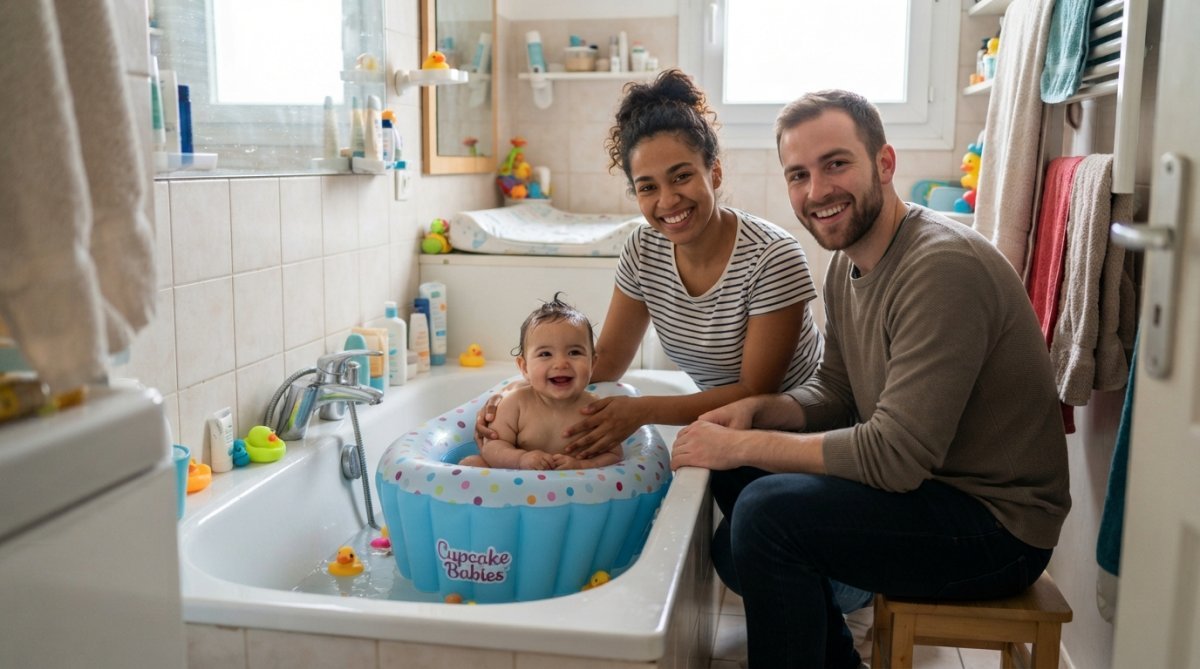 Baignoire bébé petit appartement : guide complet - Cupcake Babies Europe