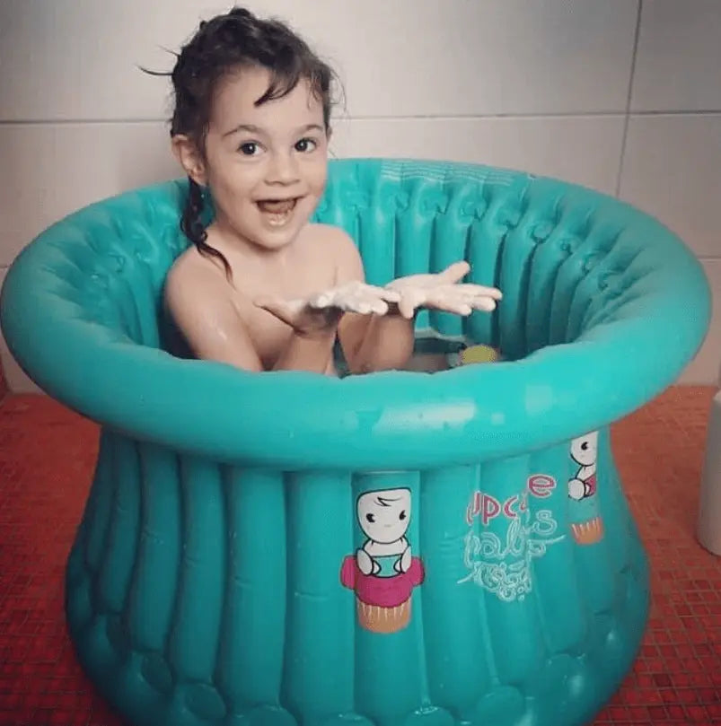 Inflatable Baby Bathtub | Portable Baby Tub | Cupcake Babies