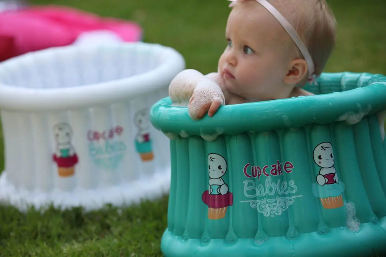 Baby Travel Bathtub | Baby Portable Tub | Cupcake Babies