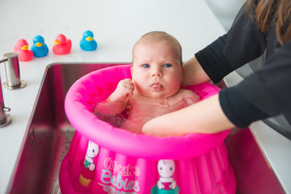 Easy Pack : Inflatable Small Cupcake Babies Bath for babies from birth up to 1 year + inflator + duck My Store