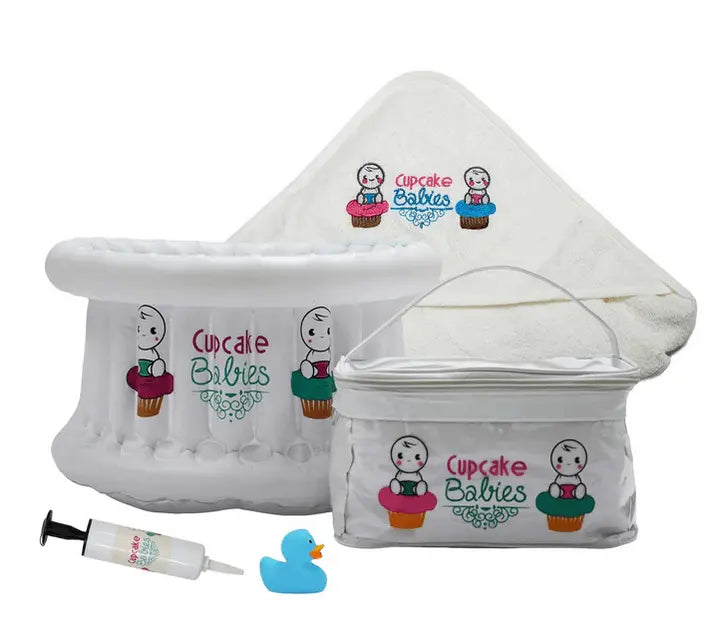 Baby Bath Set | Portable Bath Kit | Cupcake Babies