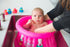 Inflatable Small Cupcake Babies Bath for babies from birth up to 1 year + inflator + travel pouch - Cupcake Babies Europe