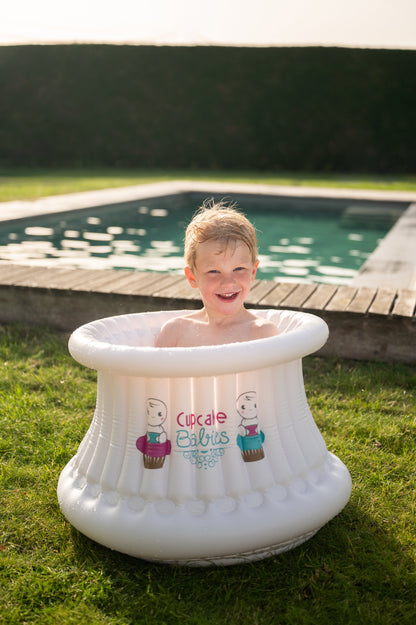 Cupcake Babies BIG inflatable bath with pump for kids 1 to 8 Years Cupcake Babies