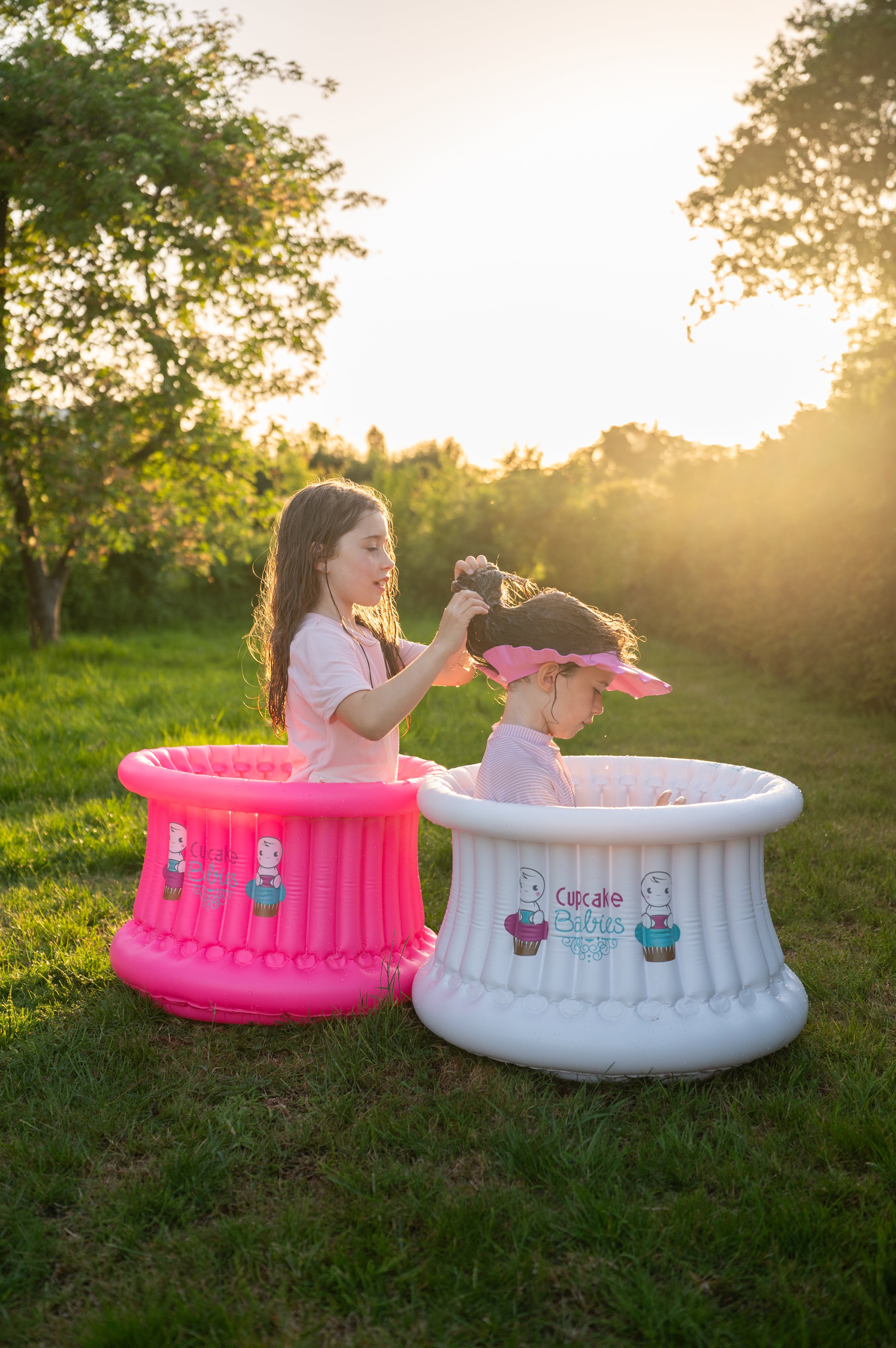 Shampoo Cap Pink Cupcake Babies