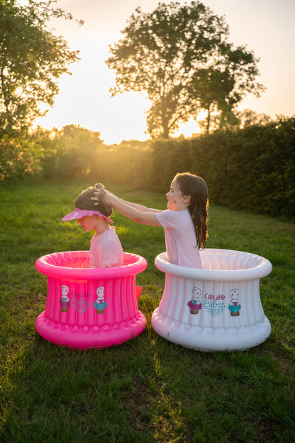 Cupcake Babies BIG inflatable bath with pump for kids 1 to 8 Years Cupcake Babies